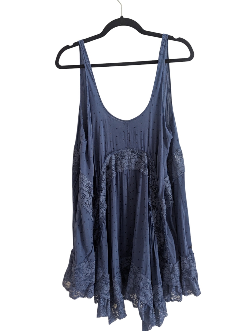Intimately FREE PEOPLE She Swings Trapeze Slip Dress With Lace Detailing Medium - Picture 3 of 7